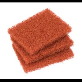 Scotch-Brite™ 746 Griddle Pad 4X4 IN Heavy Duty Fiber Orange Rectangle Reusable Quick Clean Dishwasher Safe 15/Case