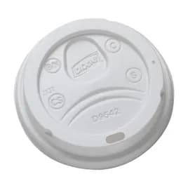 Dixie® Lid Dome Plastic White For 16-20 OZ Hot Cup Sip Through Identification 1000/Case