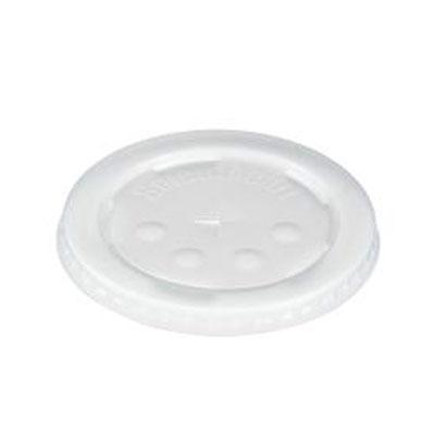 Solo® Lid HIPS For 24 OZ Cold Cup With Hole 2000/Case