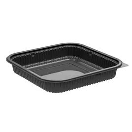 Culinary Squares® Take-Out Container Base PP Black Square Microwave Safe 300/Case