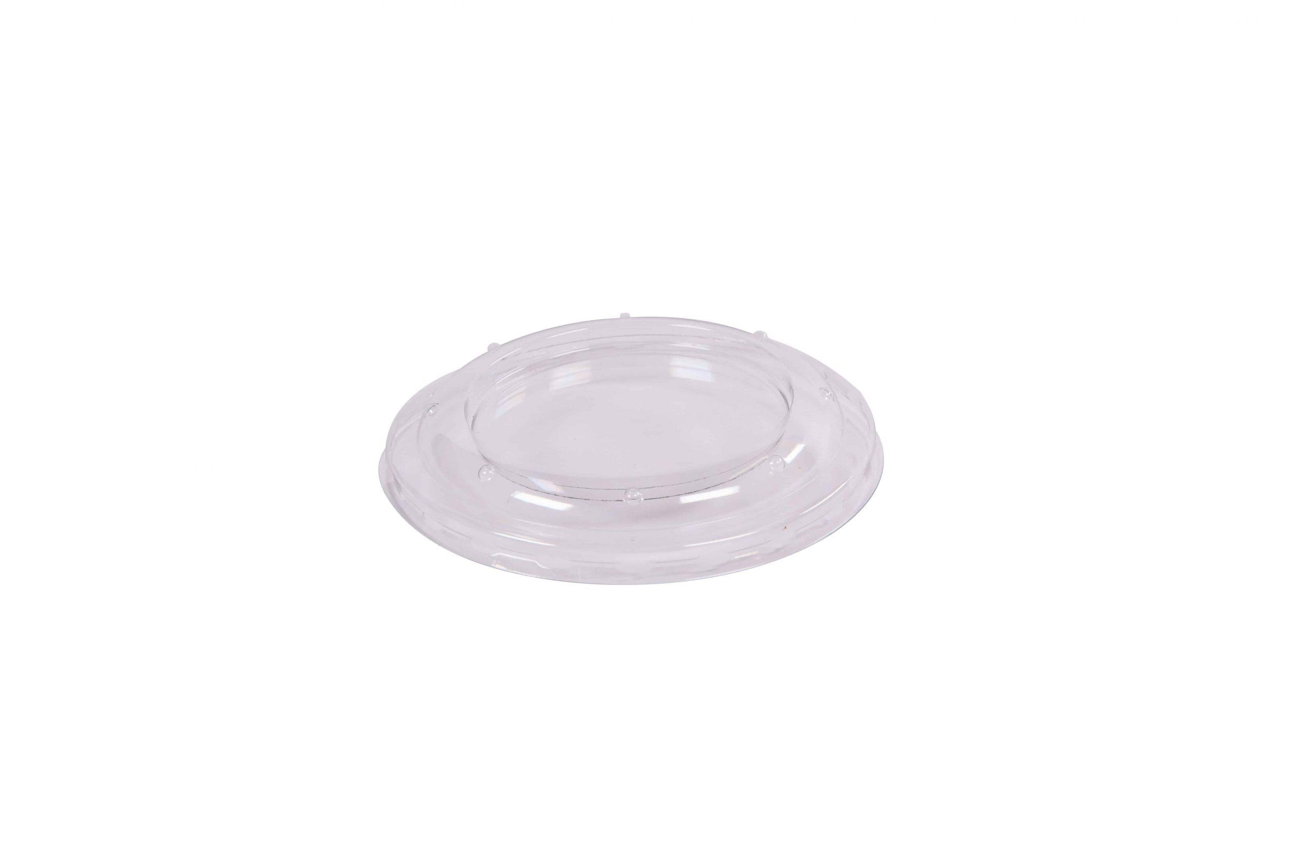 Lid Flat 4X0.5 IN PET Clear Round For Container Unhinged 1200/Case