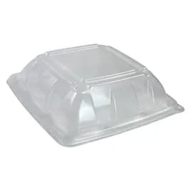 Lid Dome 9.2X9.2X2.2 IN PP Clear Square For 32-48 OZ Container 300/Case