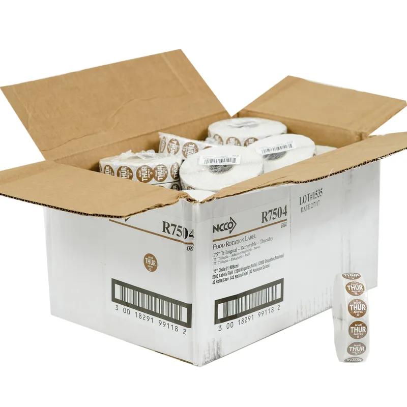 Thursday Label 0.75 IN Round Permanent Dot 2000/Roll