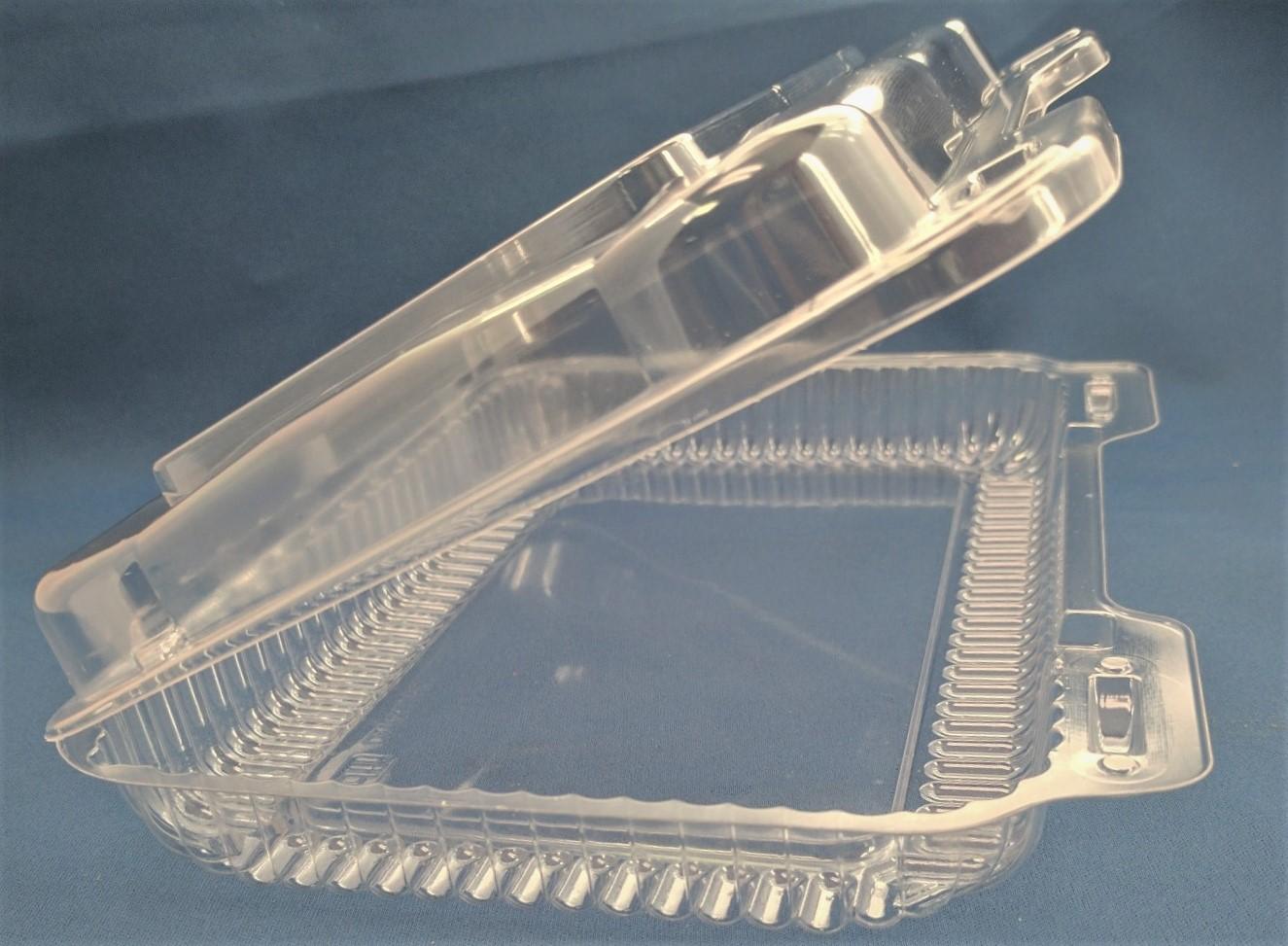 Take-Out Container Hinged 9.375X6.75X2 IN Clear 350/Case