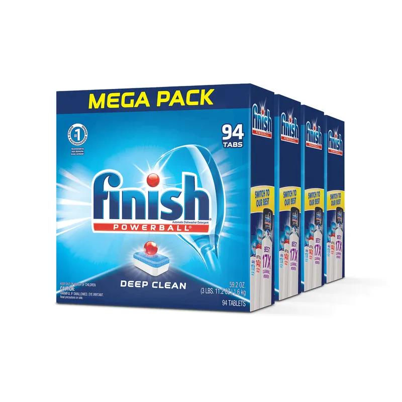 Finish Powerball Dishwasher Tabs 94 Count/Box 4 Box/Case