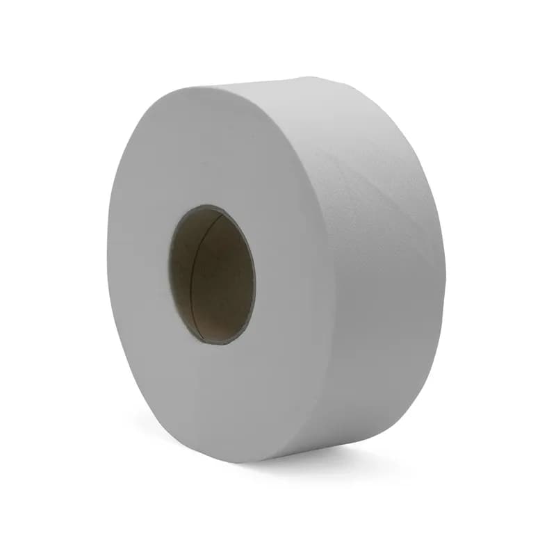 Victoria Bay Toilet Paper & Tissue Roll 3.3IN X1000FT 2PLY White Embossed Jumbo Jr (JRT) 12 Rolls/Case 65 Cases/Pallet