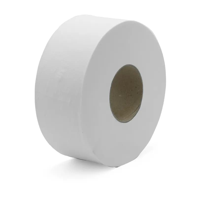 Victoria Bay Toilet Paper & Tissue Roll 3.3IN X575FT 2PLY White Embossed Jumbo Jr (JRT) 12 Rolls/Case 65 Cases/Pallet