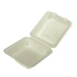 Victoria Bay Take-Out Container Hinged 8X8 IN Molded Fiber Brown Square 200/Case