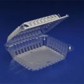 Take-Out Container Hinged 8X7X2.5 IN OPS Clear 250/Case