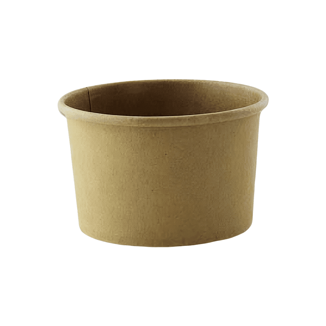 Soup Food Container Base 8 OZ Paper Kraft 1000/Case