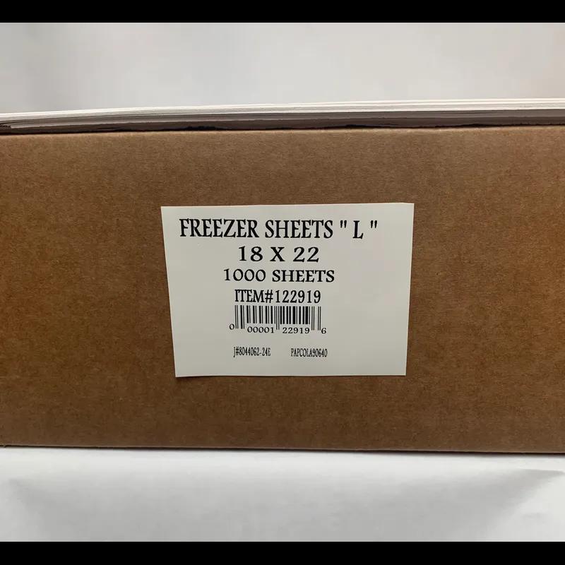 Freezer Paper Sheets 18X22 IN White 1000/Case