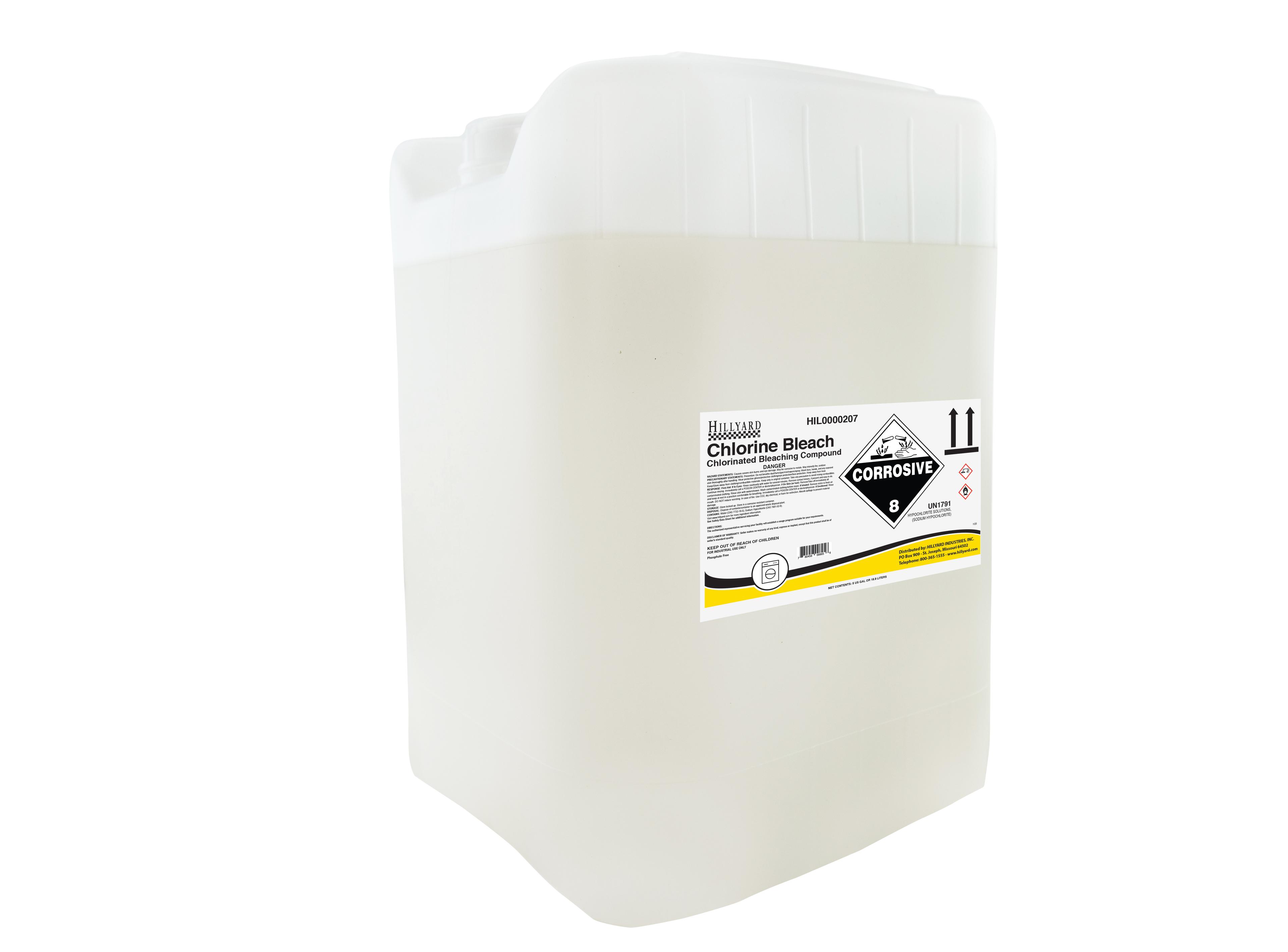 Laundry Bleach 11X10X14.63 IN 5 GAL Liquid Chlorine 1/Pail