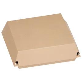 Take-Out Box Hinged 9X8.75X3 IN Corrugated Cardboard Kraft Square 200/Case