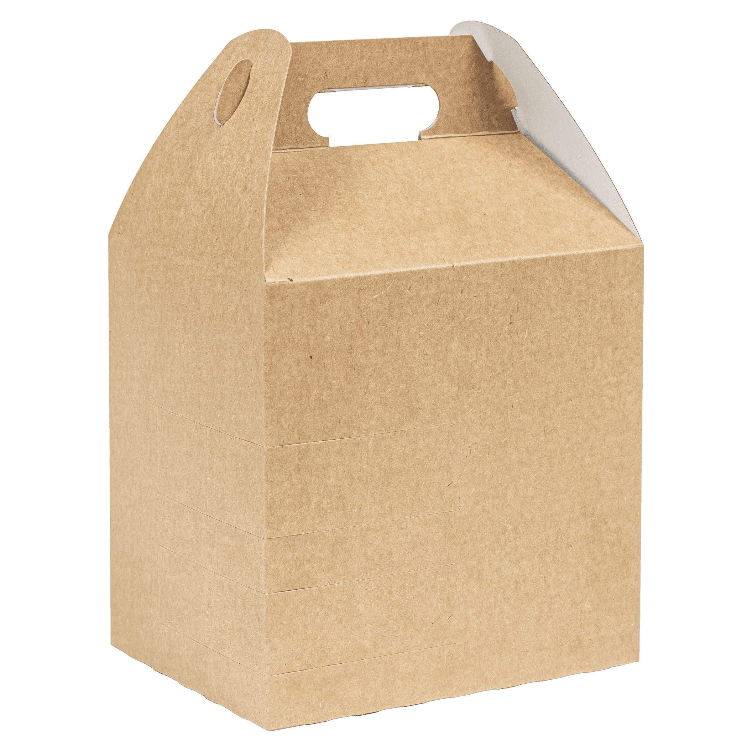 Take-Out Box Barn 8X6X8 IN Kraft Paperboard Brown Plain Automatic Bottom 100/Case