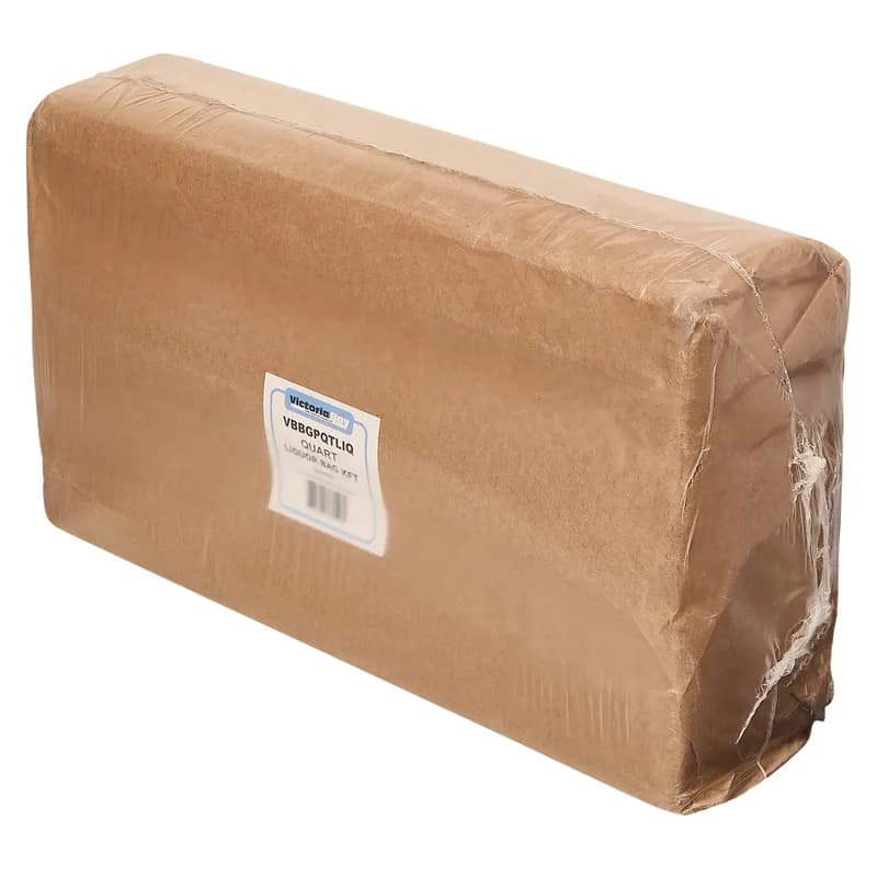 Victoria Bay Quart Liquor Bag 4.25X2.5X16 IN Paper Kraft 500/Pack