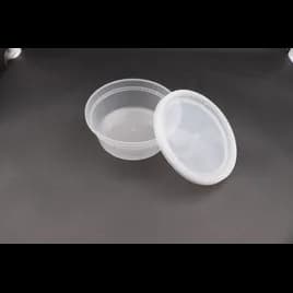 Victoria Bay Deli Container Base & Lid Combo With Polyethylene (PE) Lid 8 OZ PP Round 240/Case