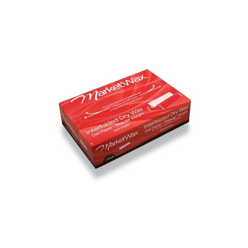 Bagcraft® MarketWax® Deli Sheets 12X10.75 IN Dry Wax Paper White Interfold Standard 500 Sheets/Pack 12 Packs/Case