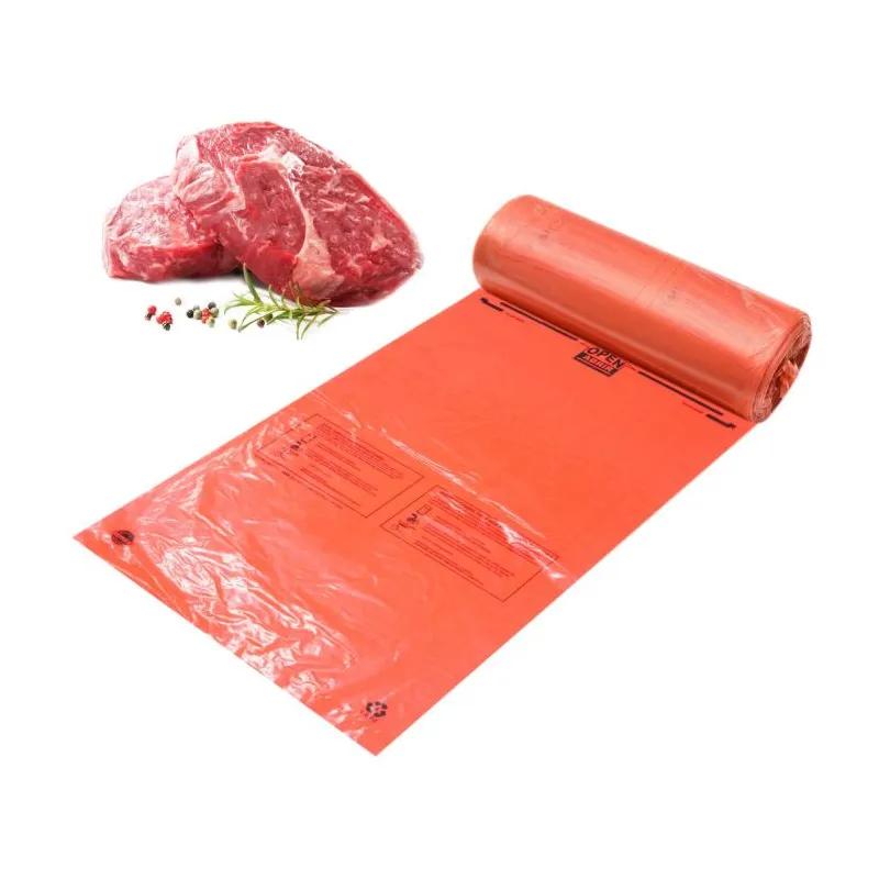 Meat Bag 11X19 IN 12 LB Low-Density Polyethylene (LDPE) 1.25MIL Red 156 Count/Bag 4 Packs/Case 624 Count/Case