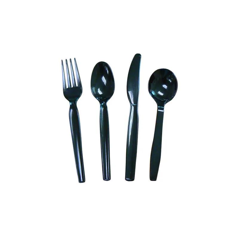 Soup Spoon Black Medium Heavy 1000/Case