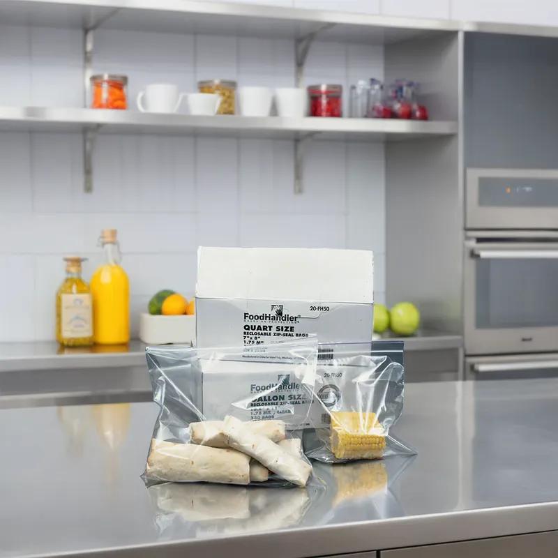 Bag 7X8 IN 1 QT Clear With Zip Seal Closure 500/Case