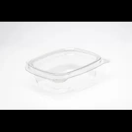 Deli Container Hinged With Flat Lid 4 OZ RPET Clear 100 Count/Pack 4 Packs/Case 400 Count/Case