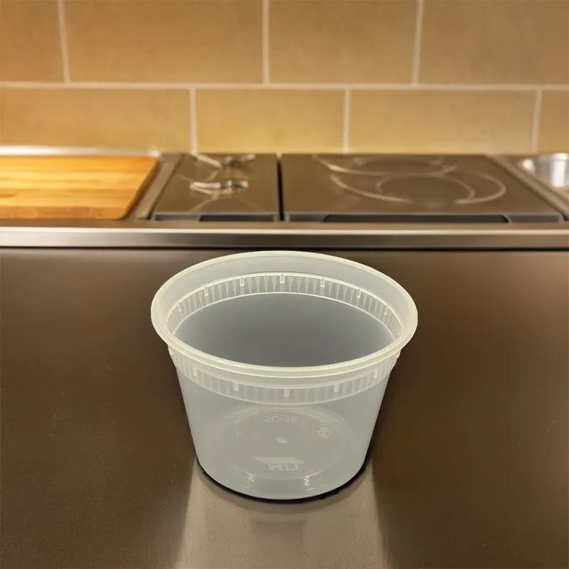 Soup Deli Container 16 OZ Plastic Translucent Heavy Duty 500/Case