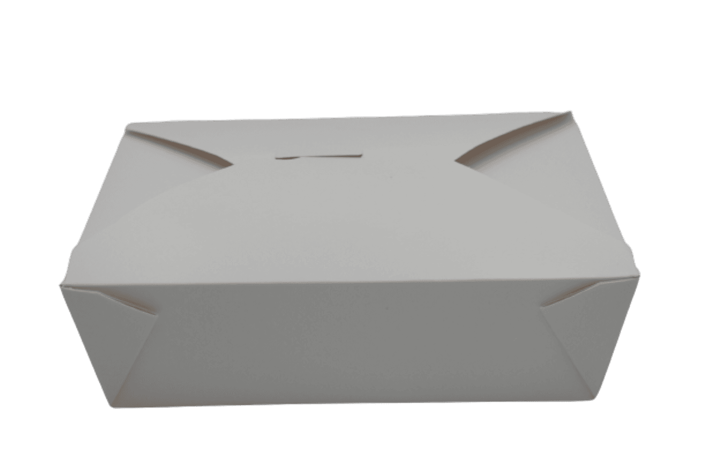 #3 Take-Out Box Fold-Top 7X5X2.50 IN White Grease Resistant 200/Case