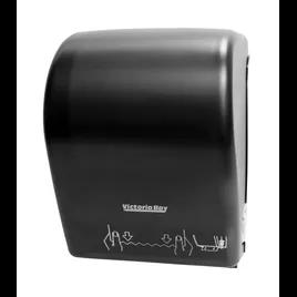 Victoria Bay Paper Towel Dispenser 8.98X11.43X15.02 IN Plastic Black Translucent 1-Roll Touchless Manual Auto Cut 1/Case