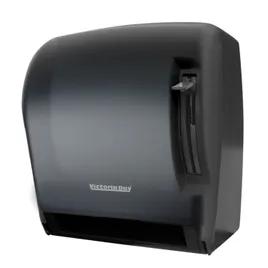 Victoria Bay Paper Towel Dispenser 9.61X11.88X13.71 IN Plastic Black Translucent 1-Roll Push Lever 1/Case