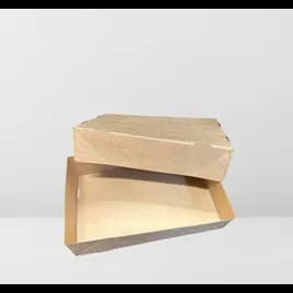 Snap-Up Take-Out Tray Base & Lid Combo 8.5X5.75X2 IN Kraft With Feet 500/Case
