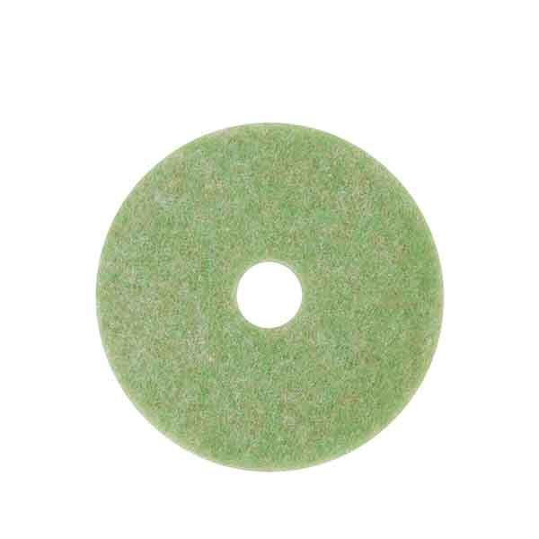 3M™ TopLine 5000 Scrubbing Pad 13X1 IN Green Non-Woven Polyester Fiber 175-600 RPM Center Hole 5/Case