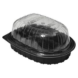 Victoria Bay Container & Lid Combo Roaster Plastic Black Clear Zip Seal 110/Case