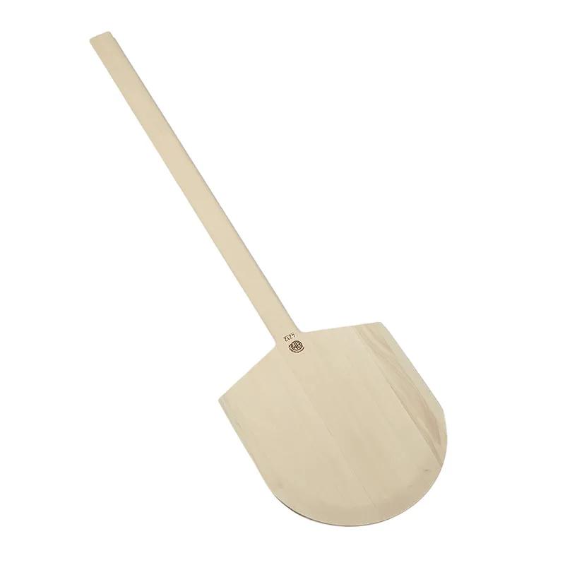 Pizza Peel 12X13 IN Poplar Light Brown Long Handle Hand Wash 1/Each