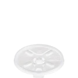 Dart® Lid 3.57X0.39 IN HIPS Translucent For 6-12 OZ Take-Out Container Base Lift Back Closing Tabs With Hole 100 Count/Pack 10 Packs/Case