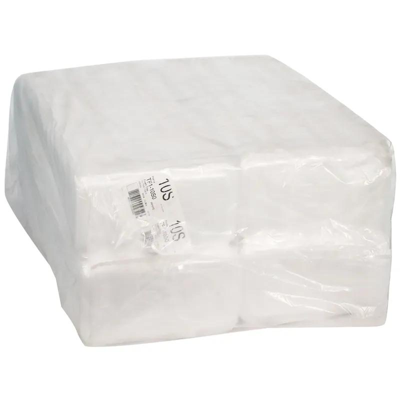 10S Supermarket Tray 10.75X5.7X0.65 IN Polystyrene Foam White Rectangle 500/Case
