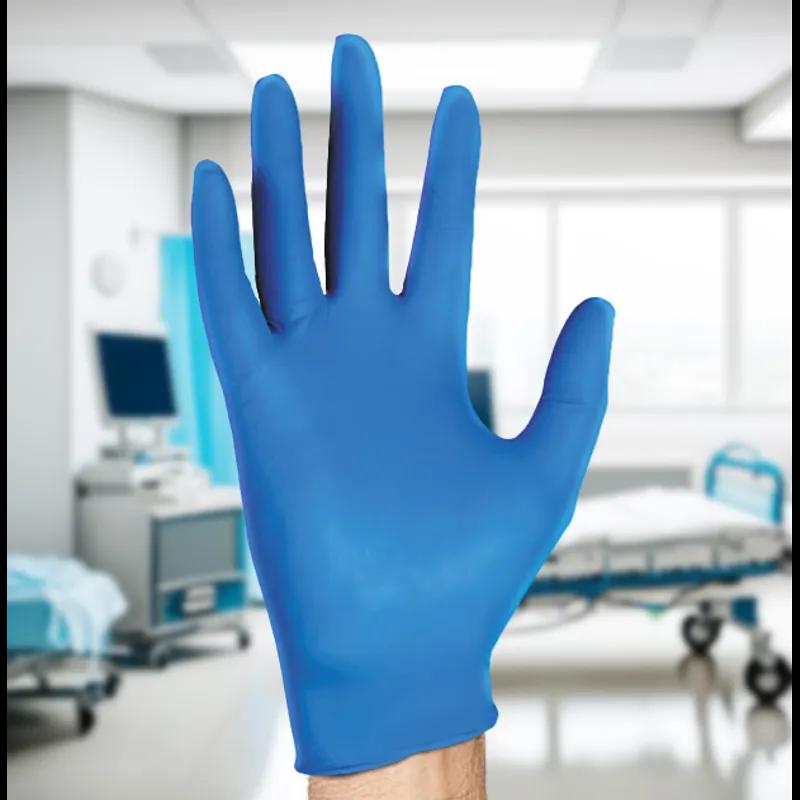 SKILCRAFT® General Purpose Gloves Medium (MED) Blue Nitrile Powder-Free 100/Box