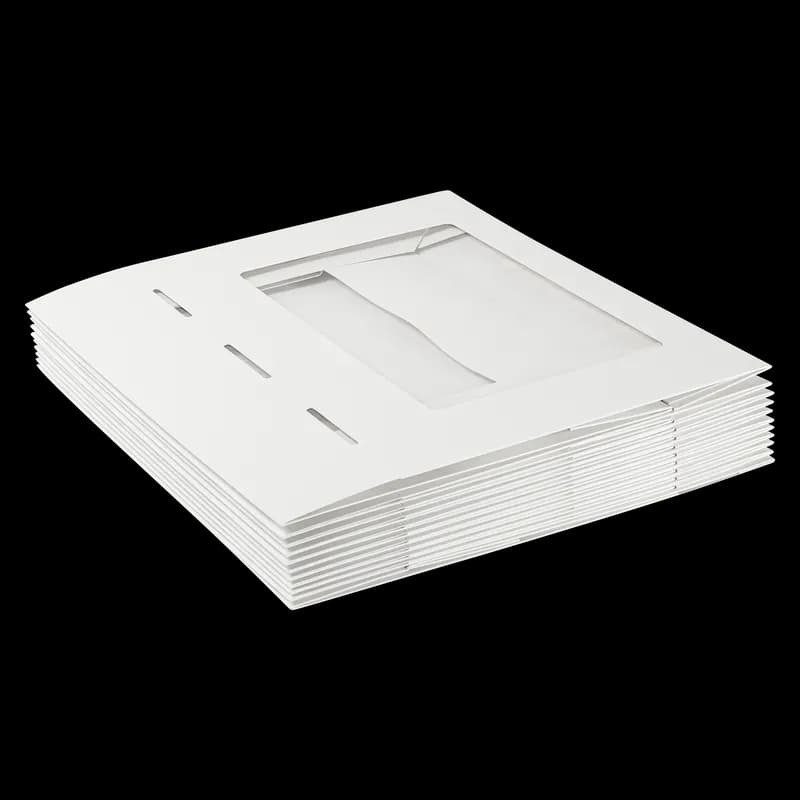 1/2 Sheet Cake Box 19X14X4 IN SBS Paperboard White With Window 50/Case