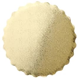 Victoria Bay Cake Circle 8 IN Paper Gold Round Scalloped 200/Case
