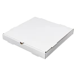 Victoria Bay Pizza Box 16X16X2 IN Corrugated Cardboard White Plain Square B-Flute 50/Bundle