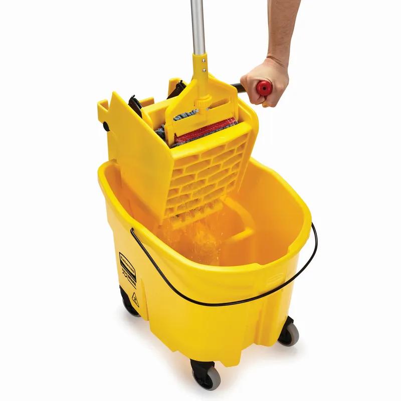 WaveBrake® Mop Bucket & Wringer 35 QT Plastic Brown Side Press 1/Case