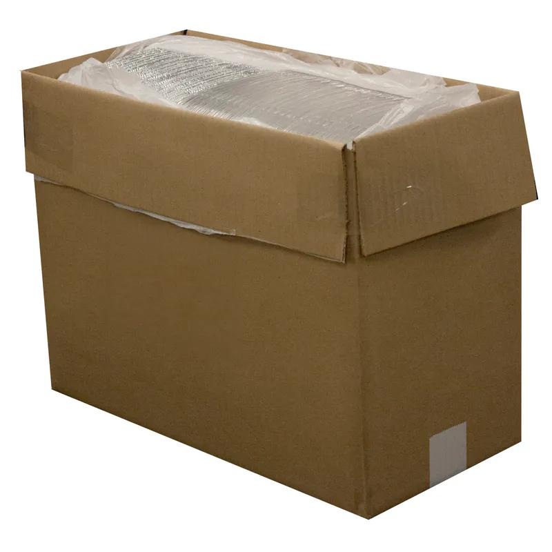 Gourmet-To-Go® Take-Out Container Base & Lid Combo With Plastic Dome Lid Medium (MED) 52 OZ Aluminum Silver 50/Case