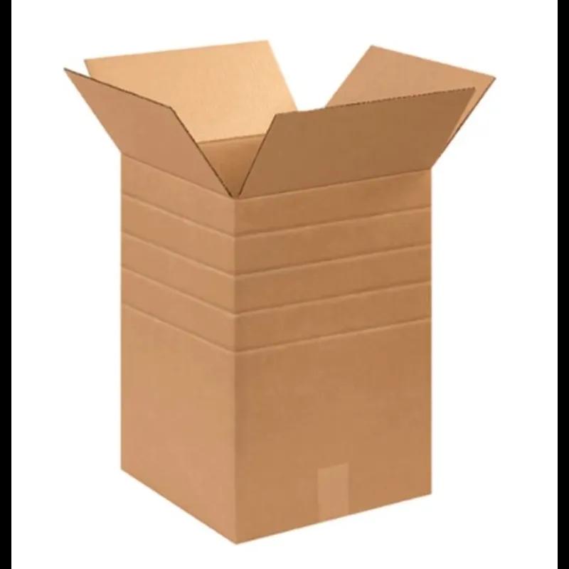 Box Regular Slotted Container (RSC) 24X24X18 IN Corrugated Cardboard 51ECT Variable Depth Double Wall 75 Bundle/Pallet