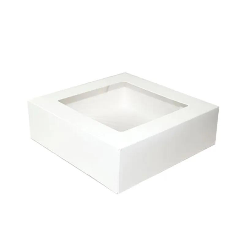 Bakery Box 8X8X2.5 IN White/White With Window 200/Case