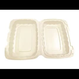 Victoria Bay Take-Out Container Hinged 9X6X3 IN MFPP Ivory Rectangle Vented Microwave Safe Freezer Safe 170/Case