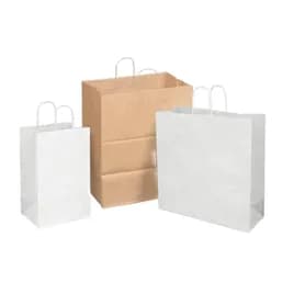 Victoria Bay Shopper Bag 10X5X13 IN Paper #81 White Gusset 250/Case