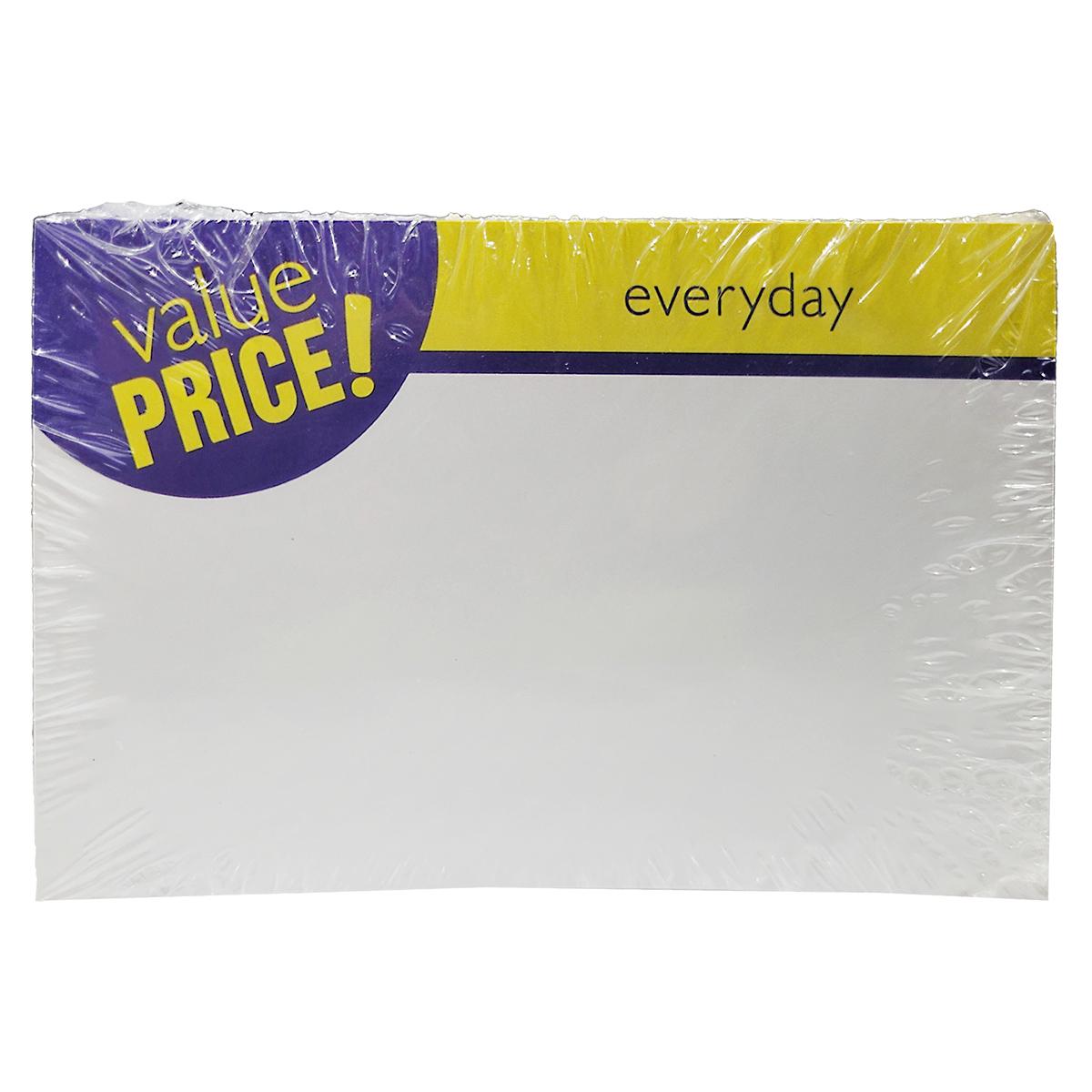 Value Price Everyday Sign 3.5X5.5 IN Blue 1/Pack