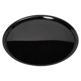 Victoria Bay Serving Tray Base 18 IN PS Black Round Higher Sidewall 25/Case