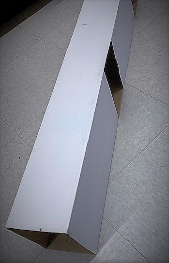 Die Cut Box Dummy Box 6X4X46.5 IN Cardboard E-Flute 32ECT 25/Case