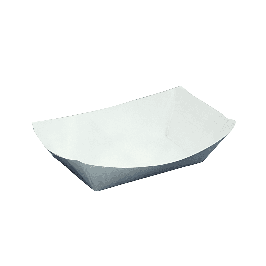Food Tray 1 LB Paper White Rectangle 1000/Case