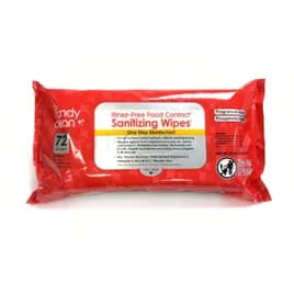 HandyClean® Sanitizer 10.5X7.75 IN Cloth Wipe Pre-Moistened Rinse-Free Food Contact Surface Safe 72 Count/Pack